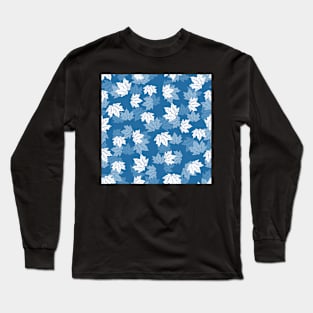 Leaf maple on deep water ice cold Long Sleeve T-Shirt